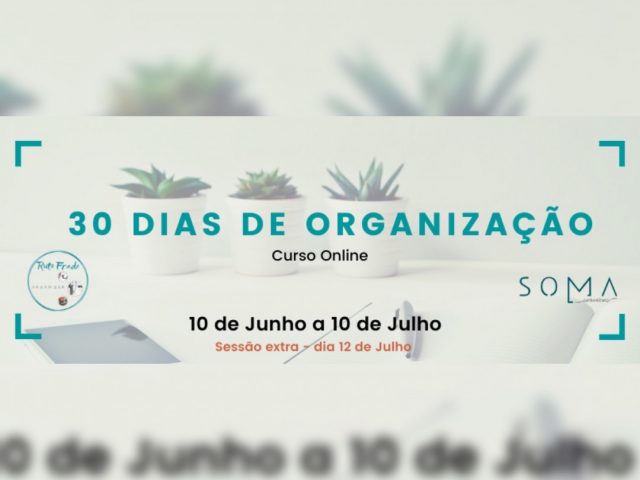 Curso online:  30 Dias De Organização